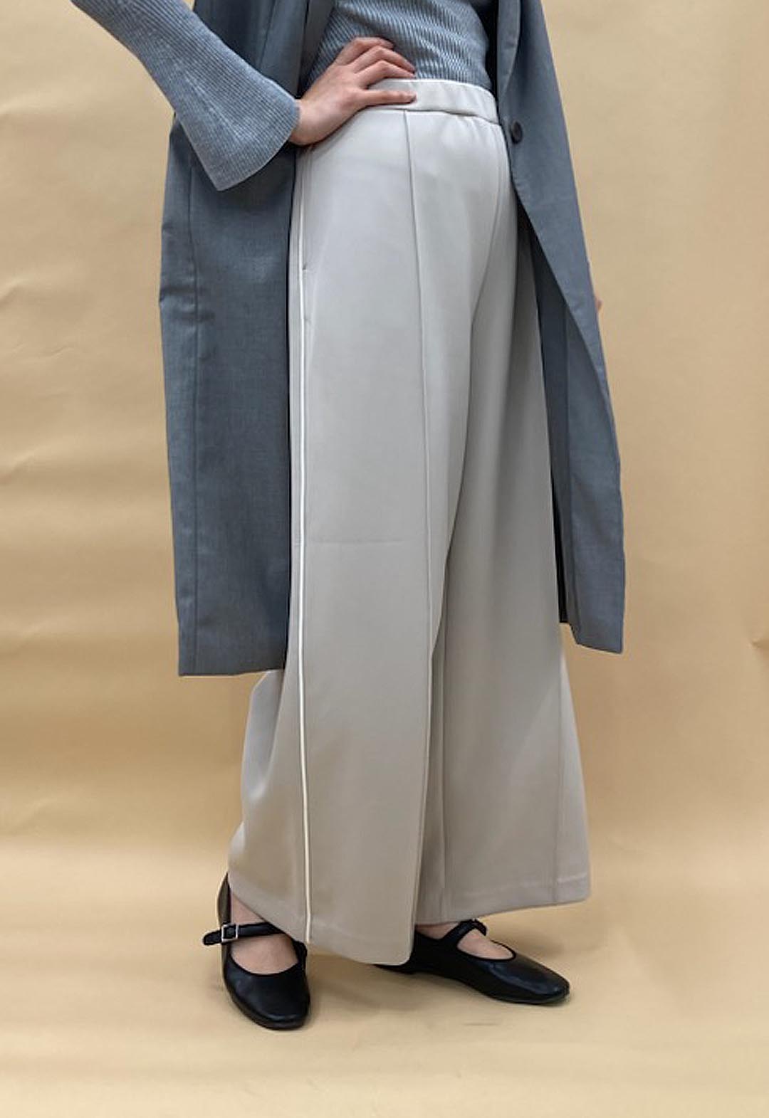 One-point embroidered track pants