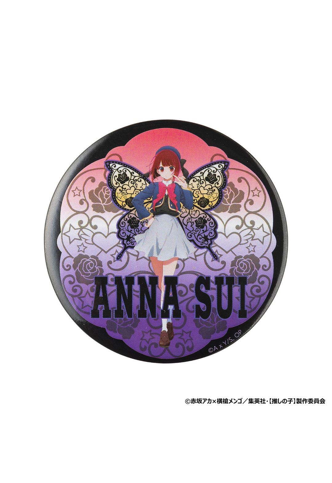 【推しの子】×ANNA SUI 推し活トートバッグ(トレカケース / 缶バッジ付) PURPLE
