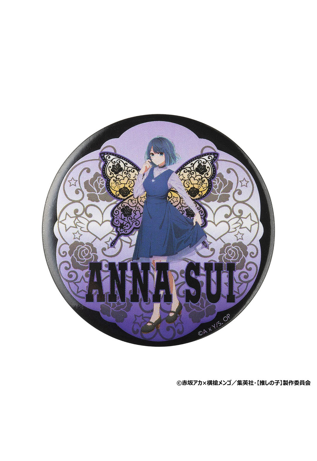 【推しの子】×ANNA SUI 推し活トートバッグ(トレカケース / 缶バッジ付) PURPLE