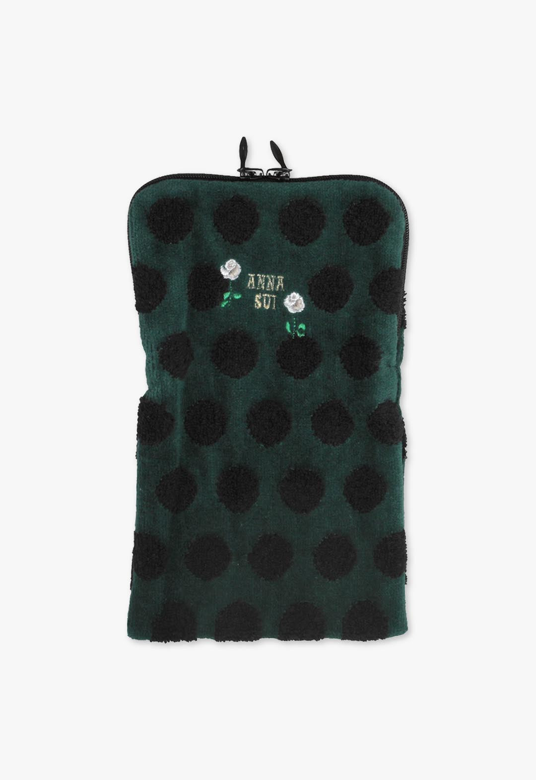 ローズドット ファスナー付きタオル