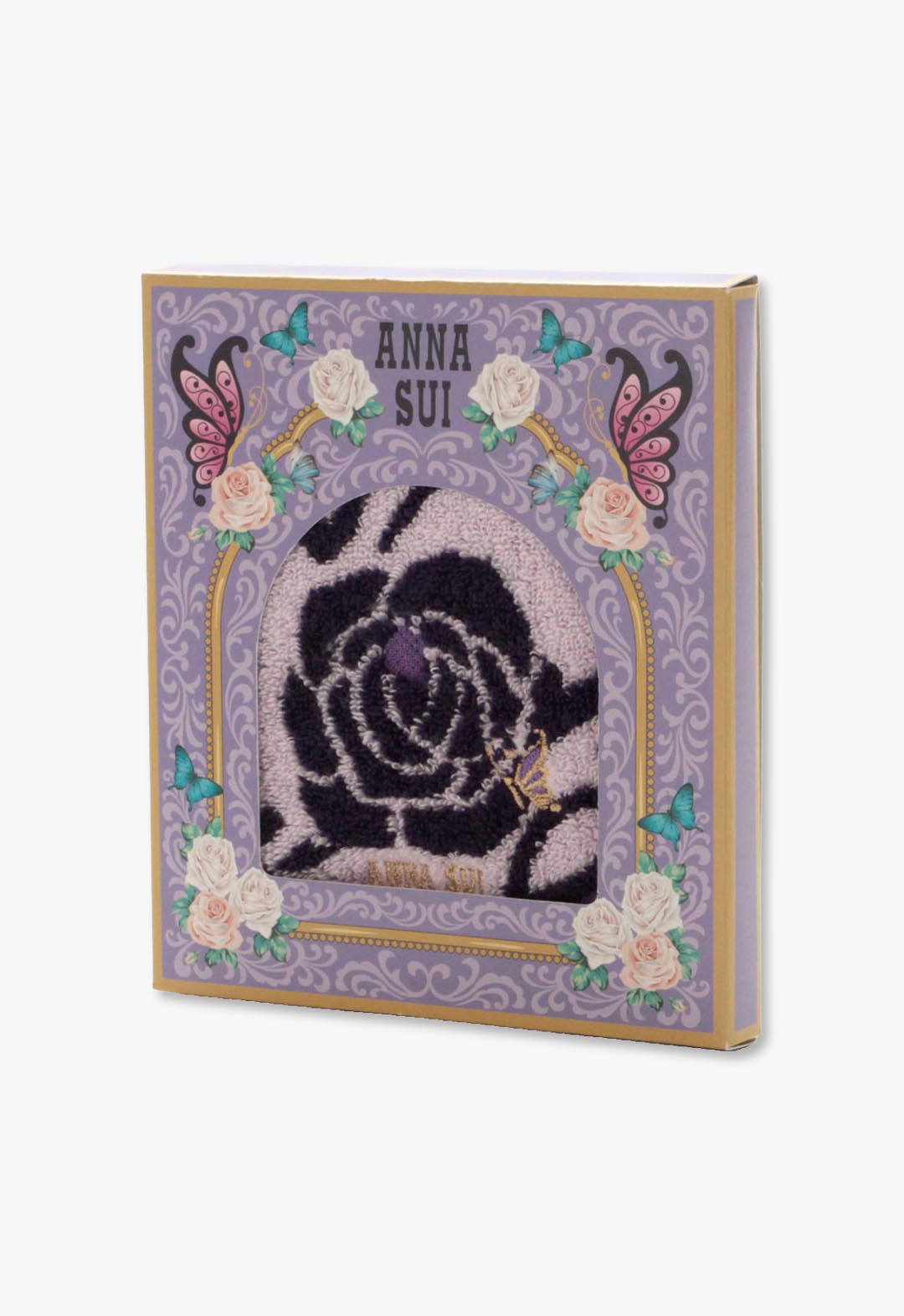 アナ スイ（ANNA SUI）ギフトBOX入りタオル（バタフライ&ローズ
