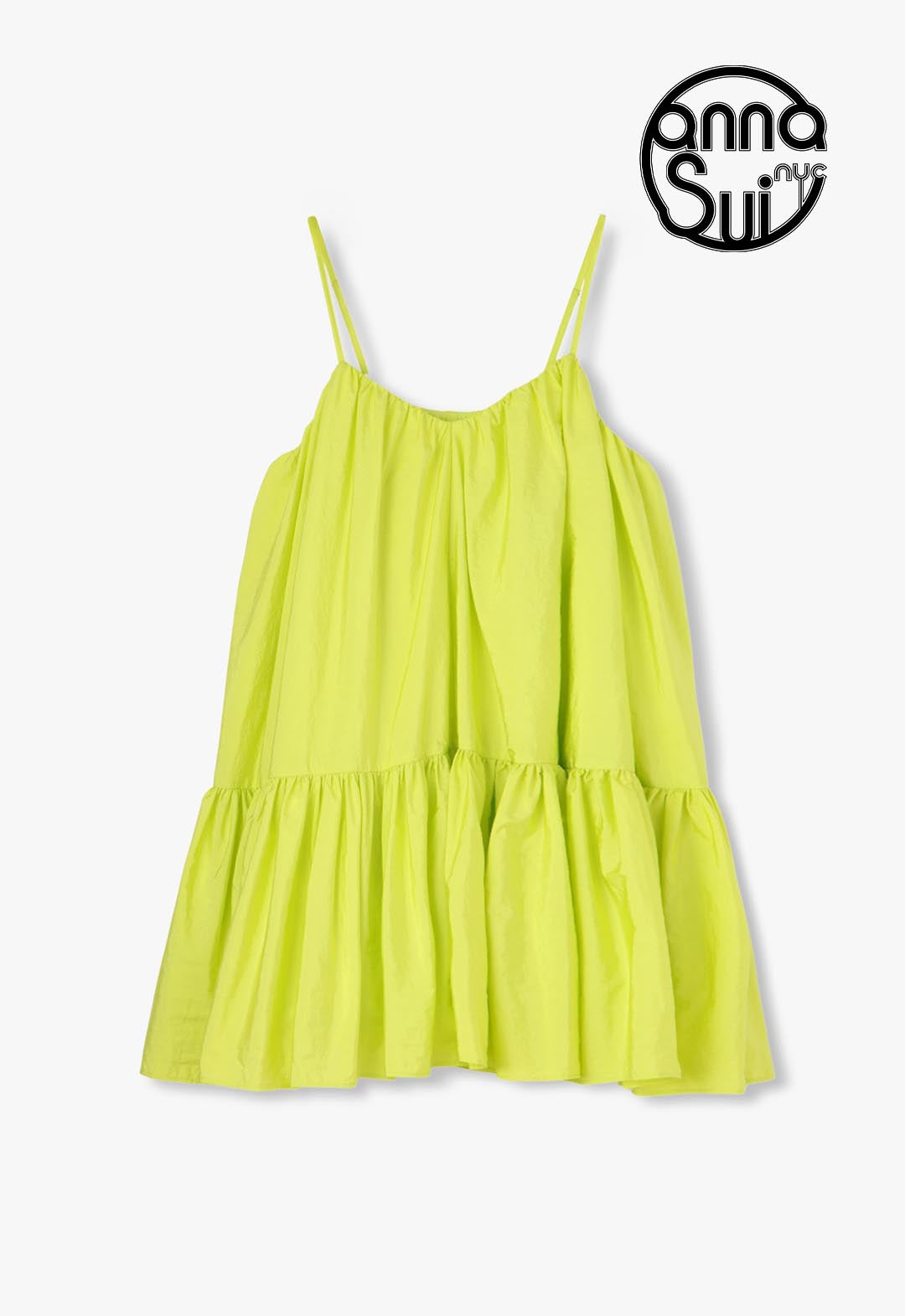 Gathered flare camisole dress