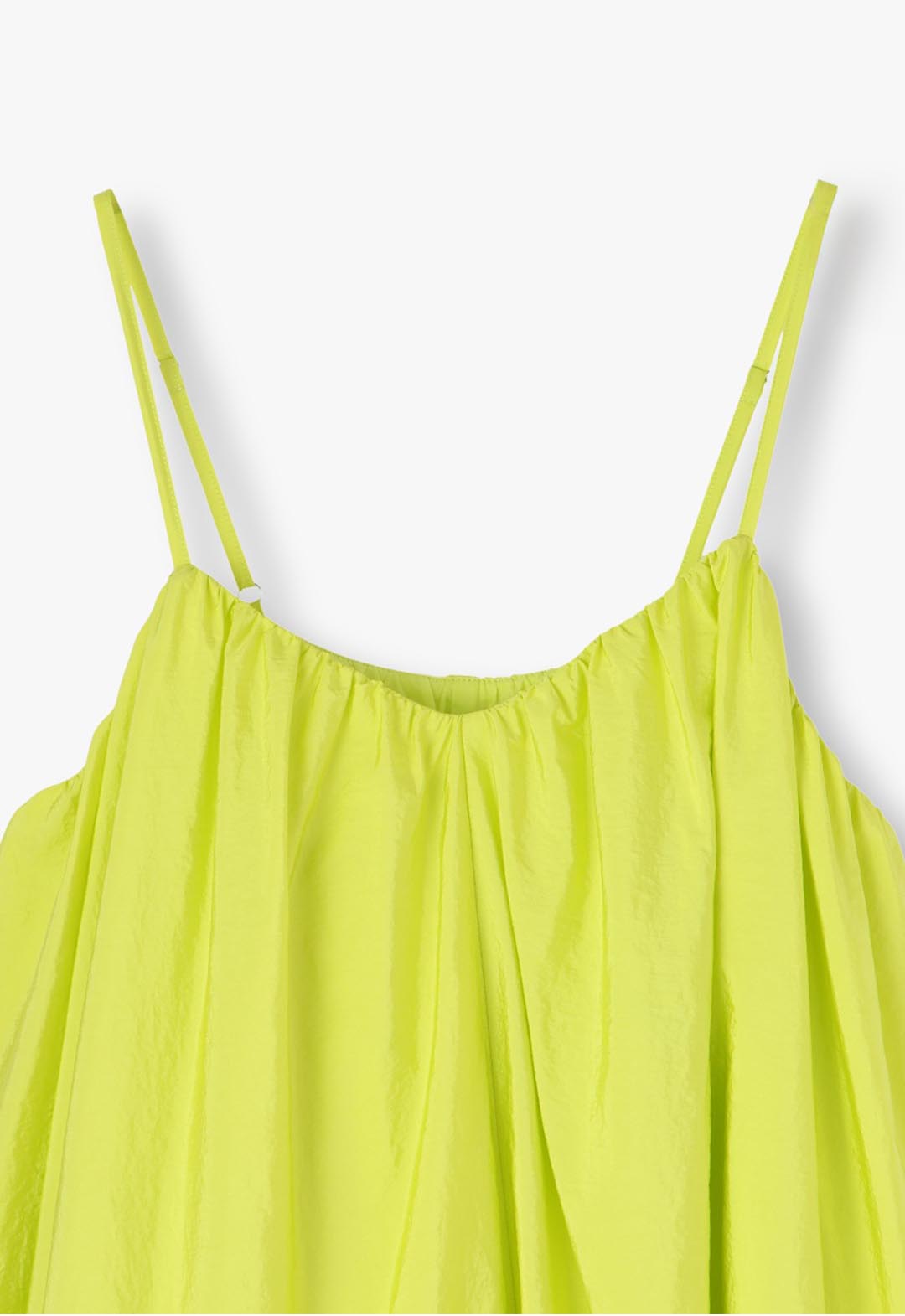 Gathered flare camisole dress