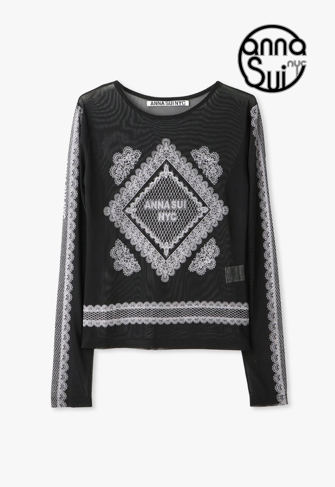 レースプリントシアートップス