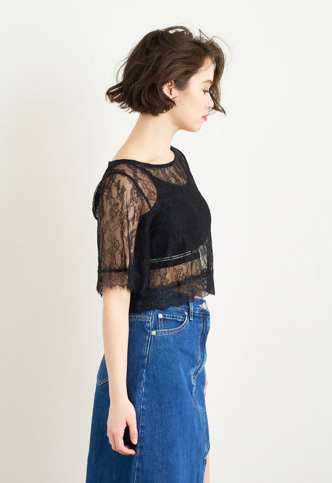 Botanical Mochie Flakes Cropped Tops