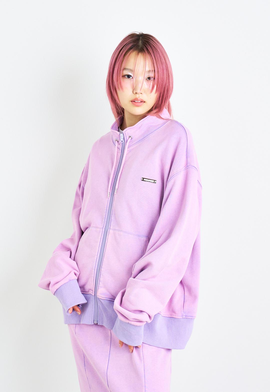 ハイネックジップスウェットジャケット