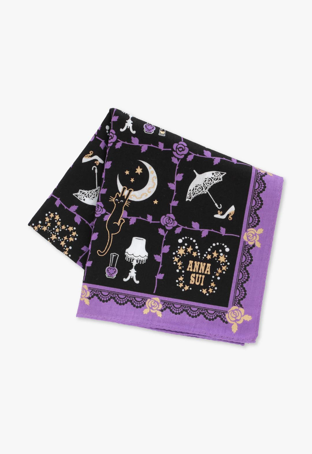 ブティック柄プリントハンカチ