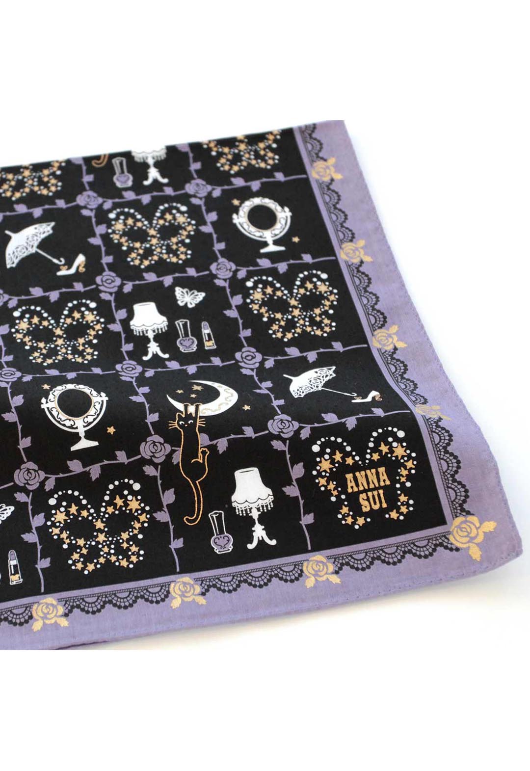 ブティック柄プリントハンカチ