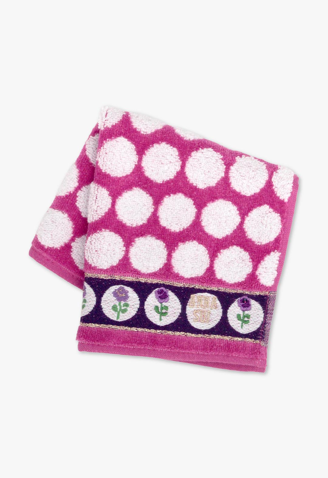 アナ スイ（ANNA SUI）ローズドットタオルハンカチ | バラ 薔薇 ギフト