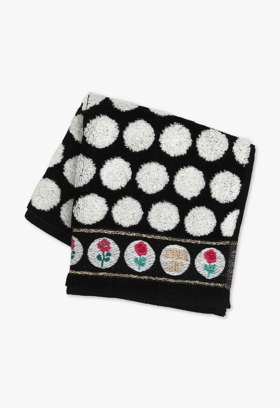 ローズドットタオルハンカチ