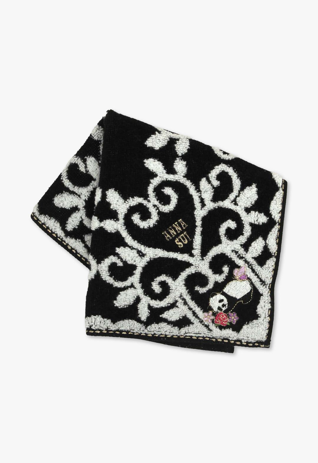 アナ スイ（ANNA SUI）アニマル刺繍タオル パンダ | ローズ バラ ギフト