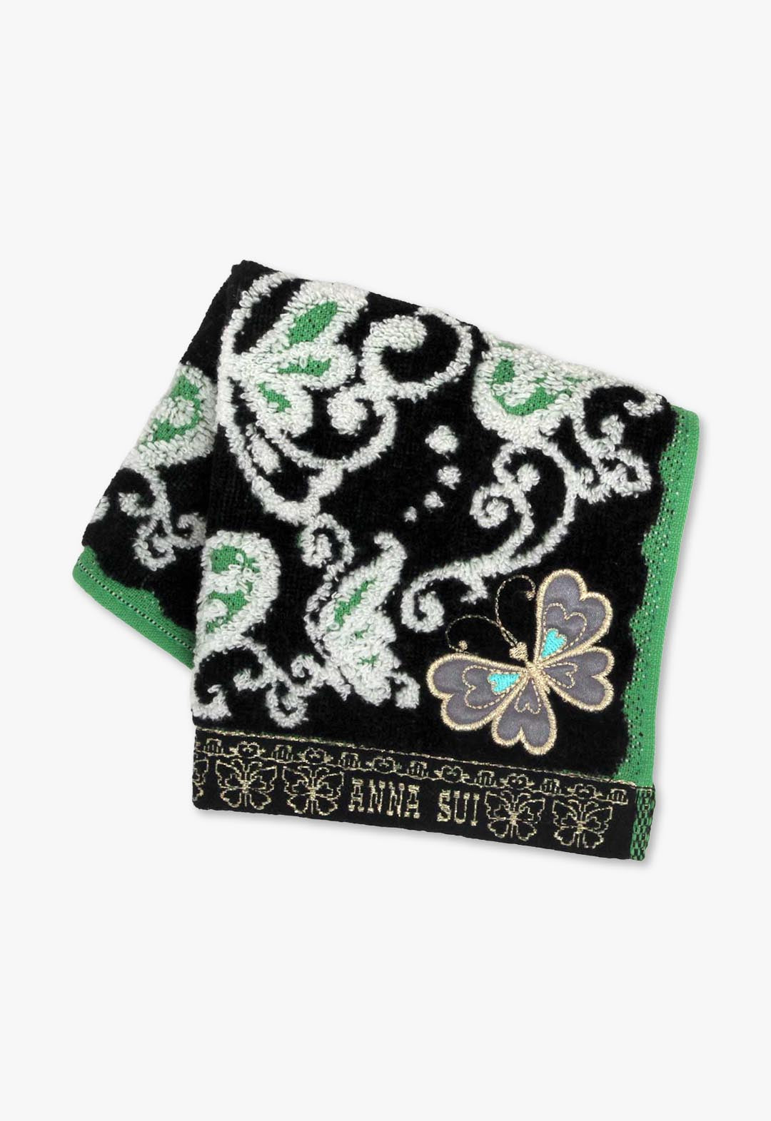 バタフライ&ハートタオルハンカチ