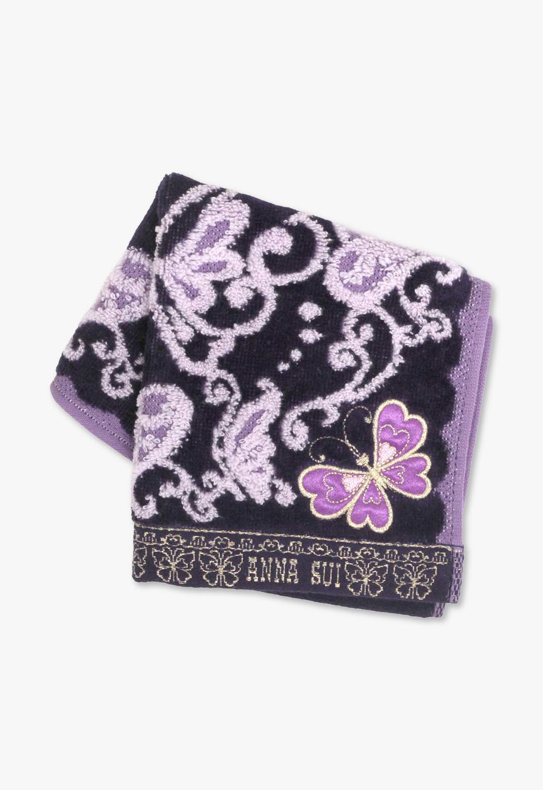 バタフライ&ハートタオルハンカチ