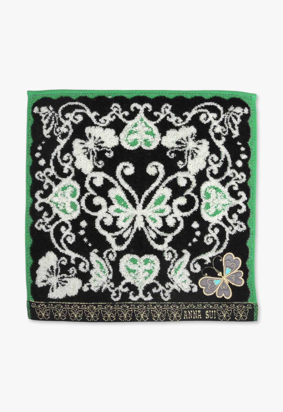 バタフライ&ハートタオルハンカチ