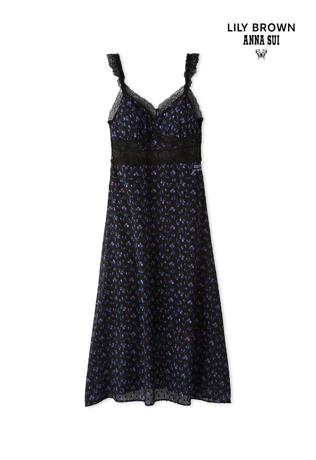 【LILY BROWN Lingerie×ANNA SUI】カップ付きキャミワンピース