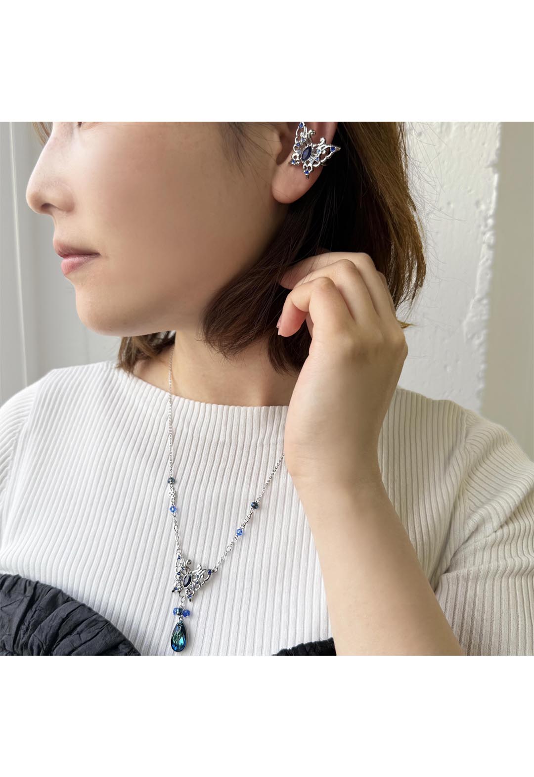 Butterfly Motif Ear Cuffs