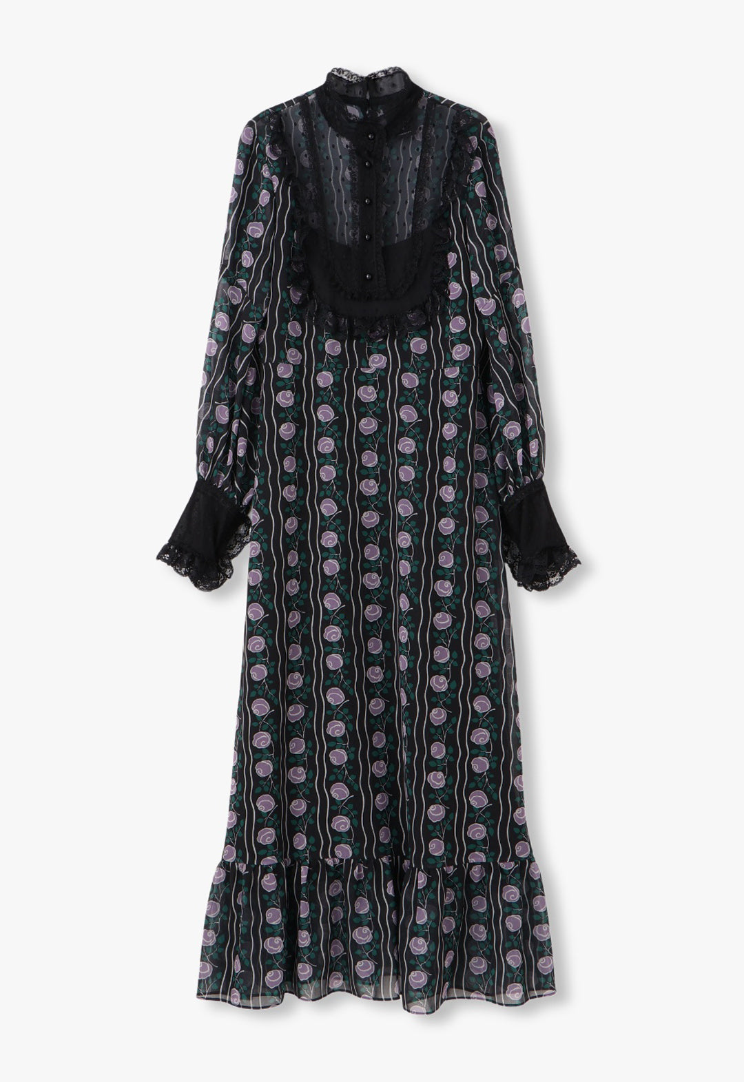 ROSETTI 雪纺维多利亚风格围兜连衣裙