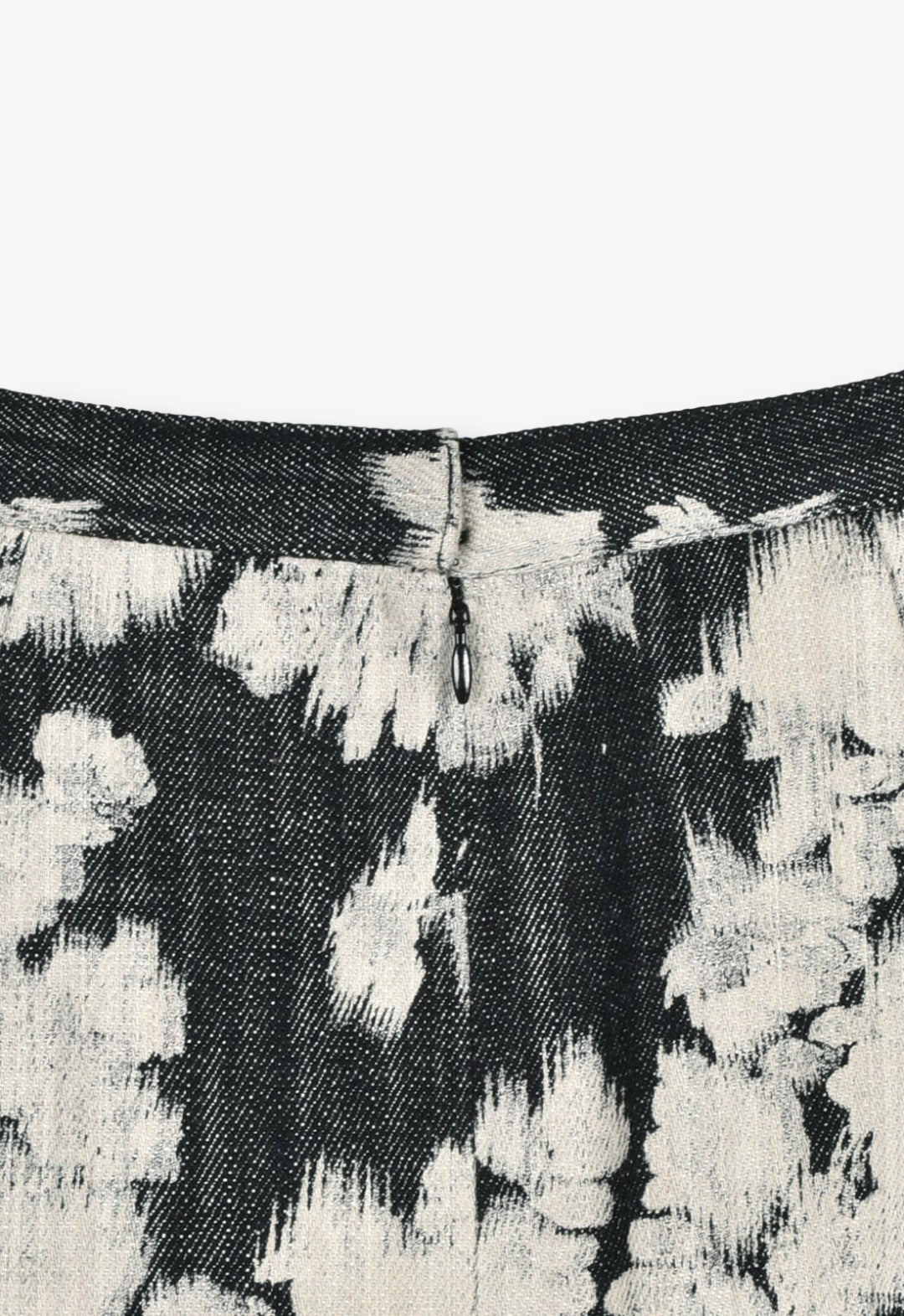 玫瑰幻彩牛仔蕾丝边半身裙