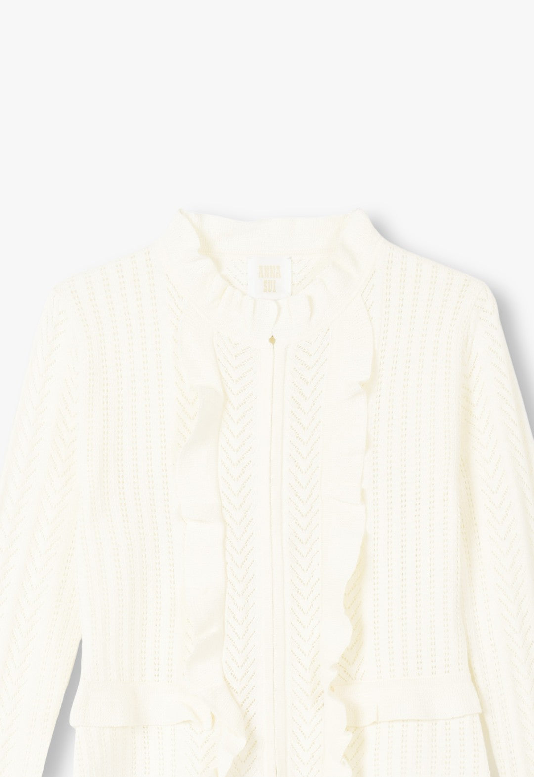 VICTORIAN POINTELLE KNIT CARDIGAN