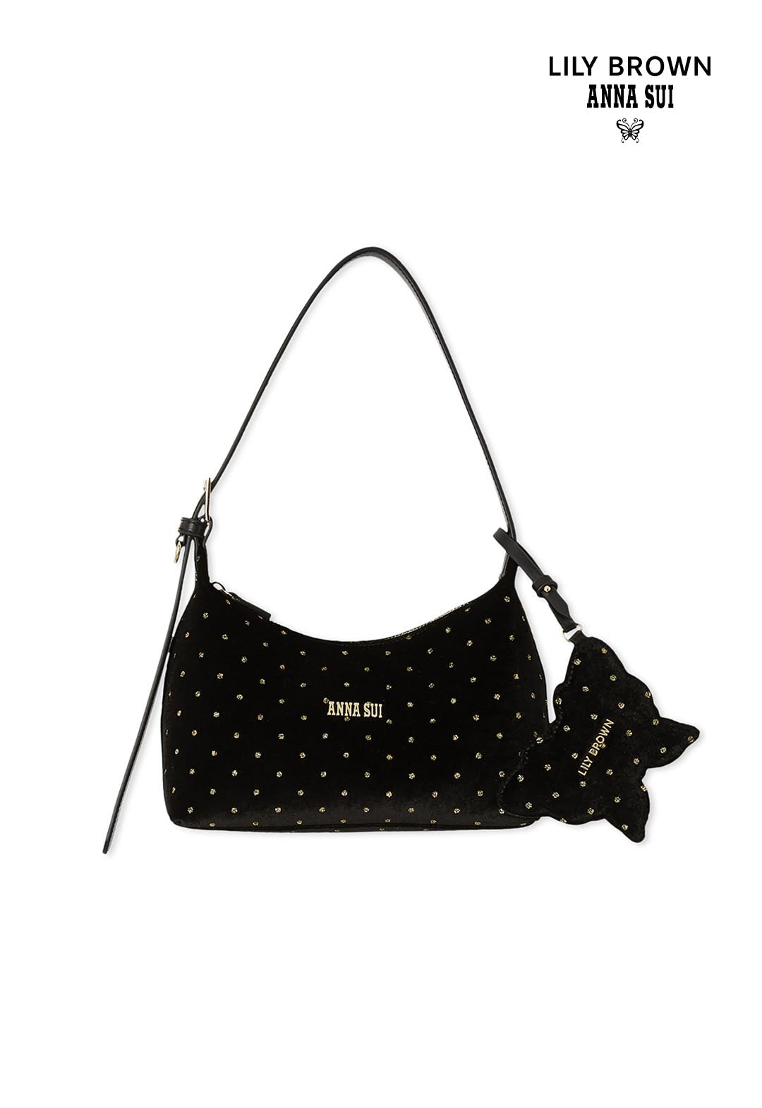 【LILY BROWN ×ANNA SUI】バタフライチャーム付きバッグ