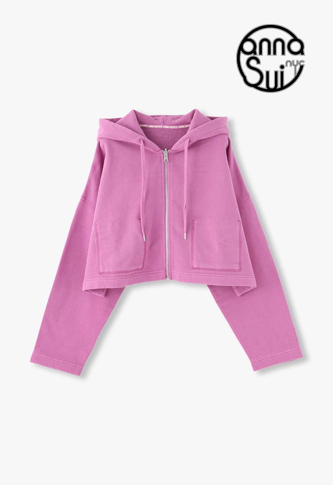 Vintage-like reversible hoodie