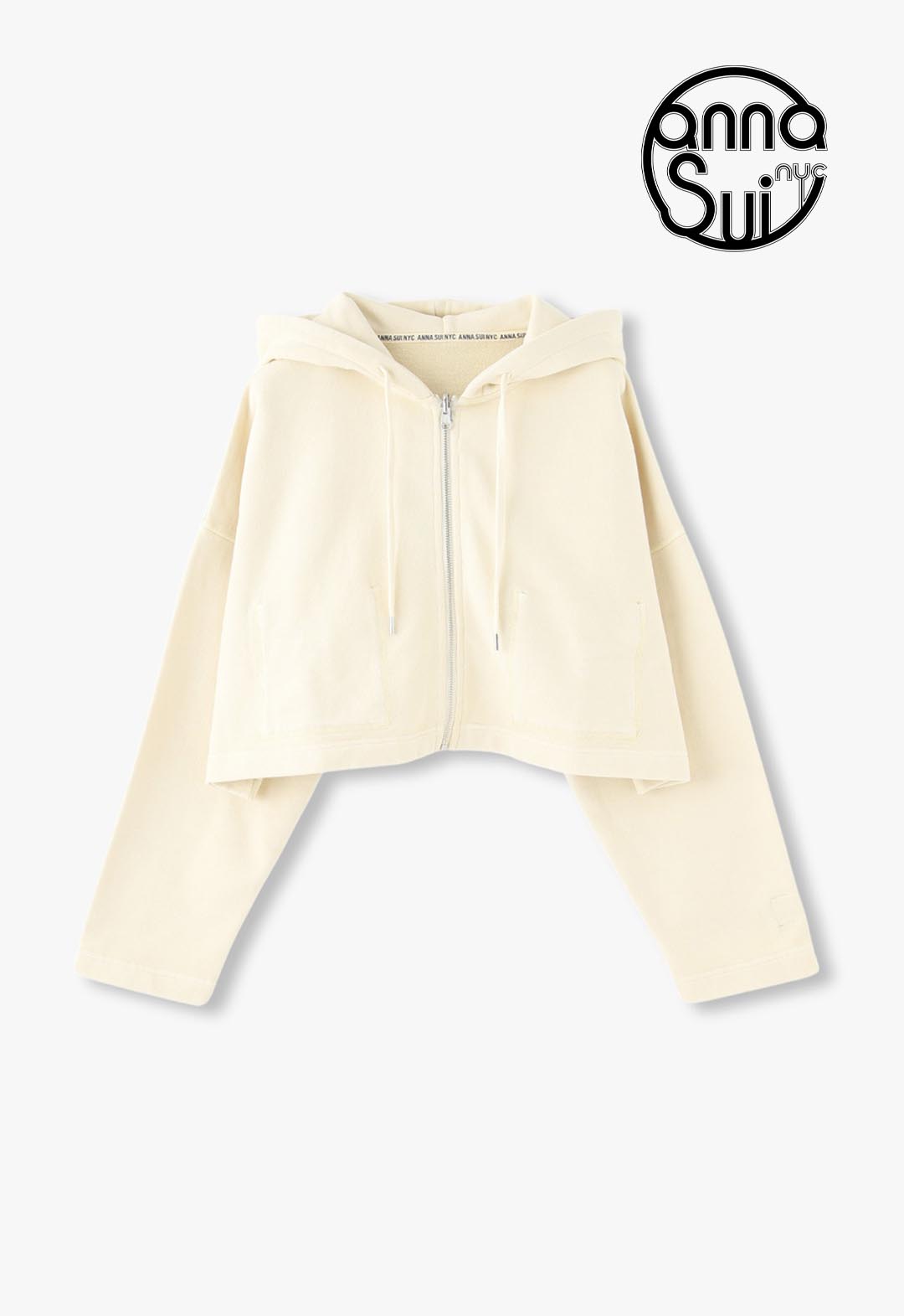 Vintage-like reversible hoodie