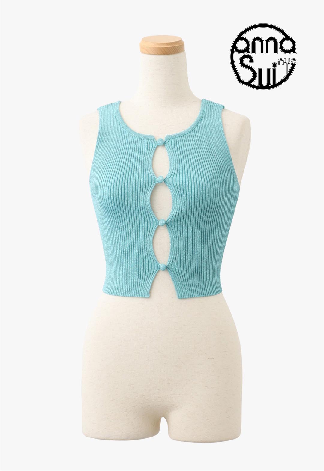 Glitter knit tank top