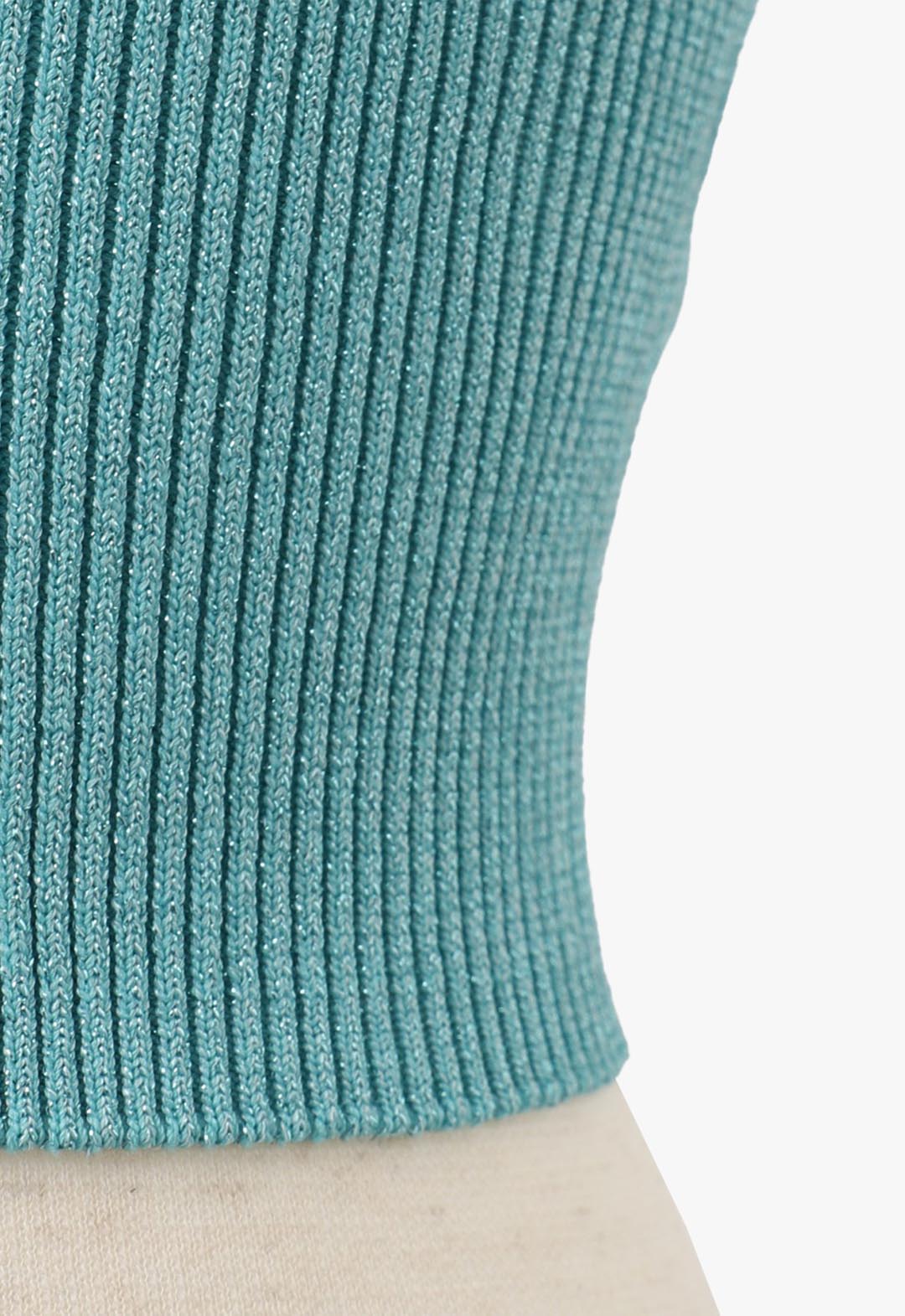 Glitter knit tank top
