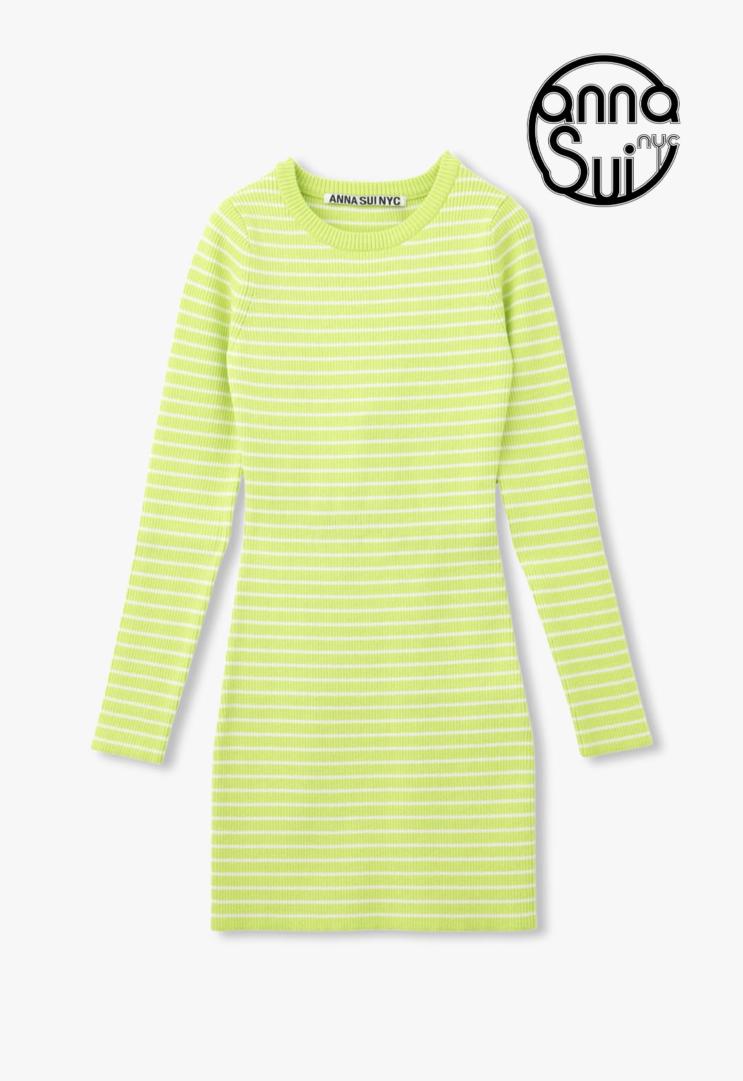Striped knit short dress