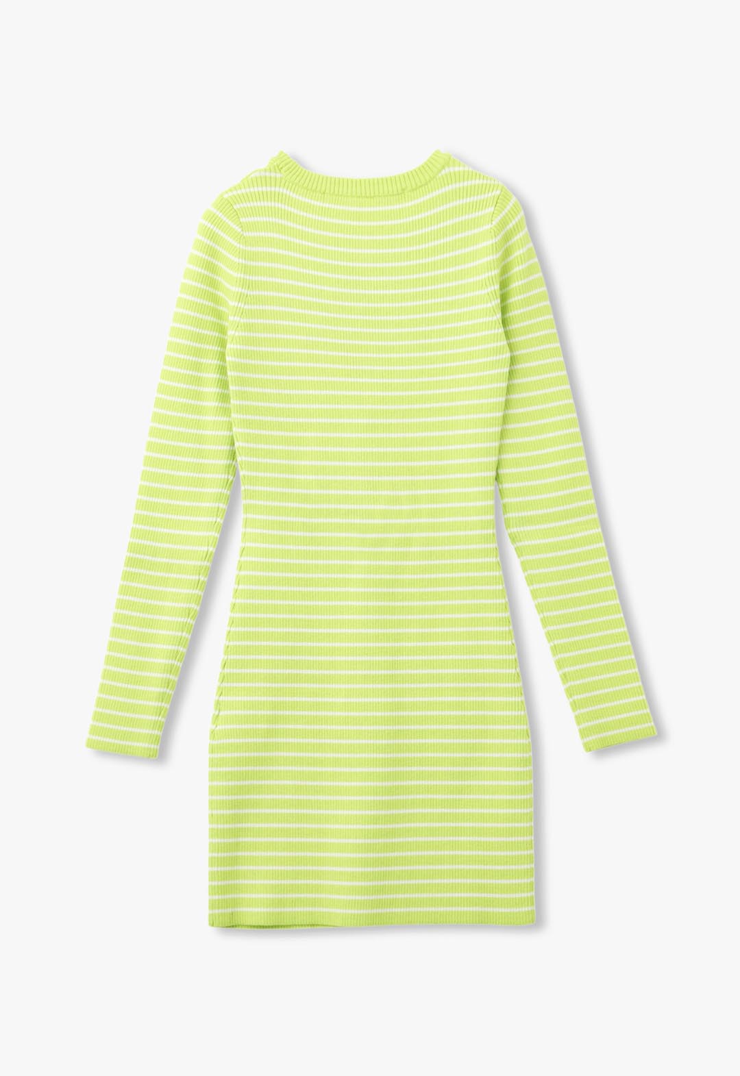 Striped knit short dress