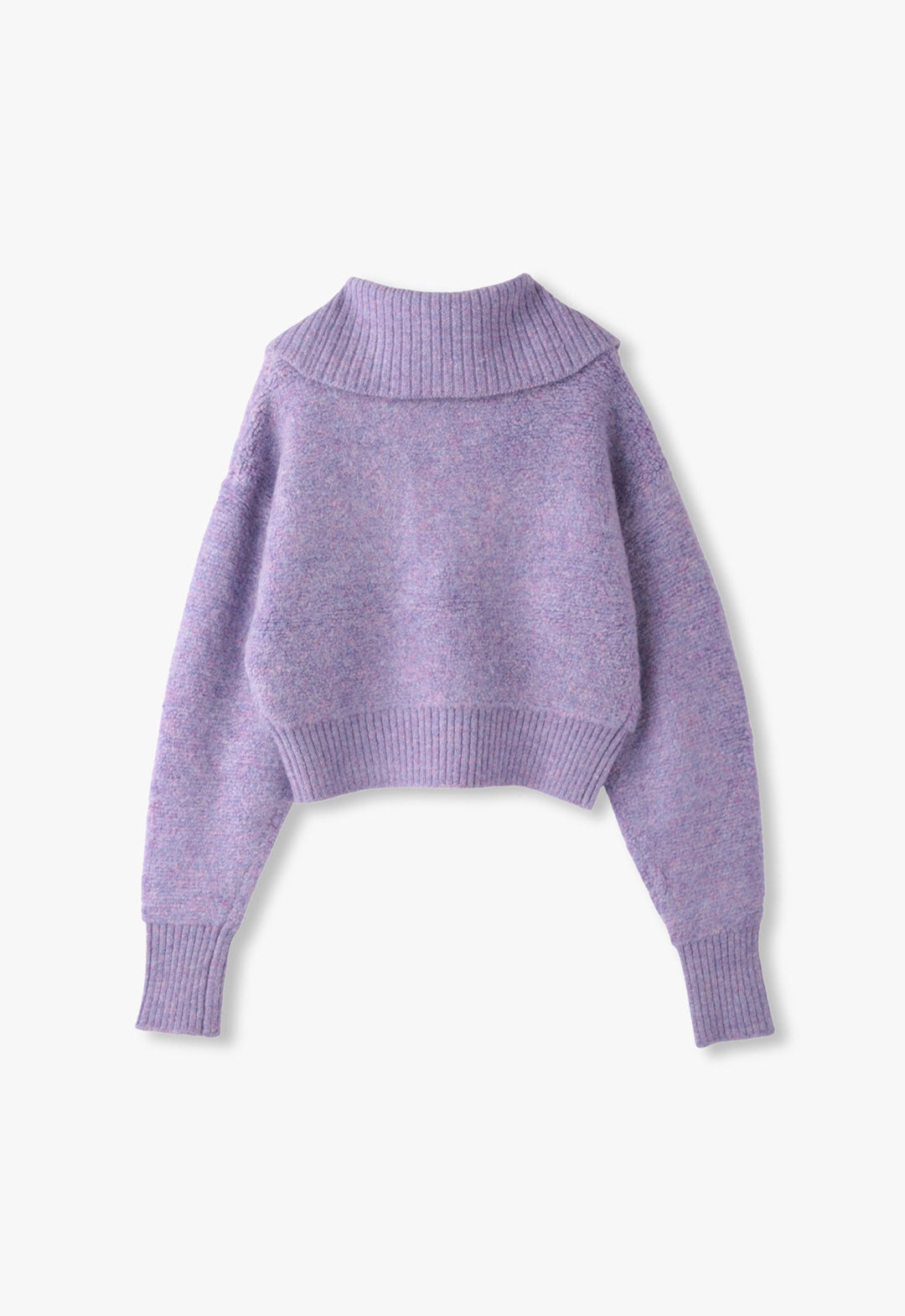 Poodle knit zip cardigan