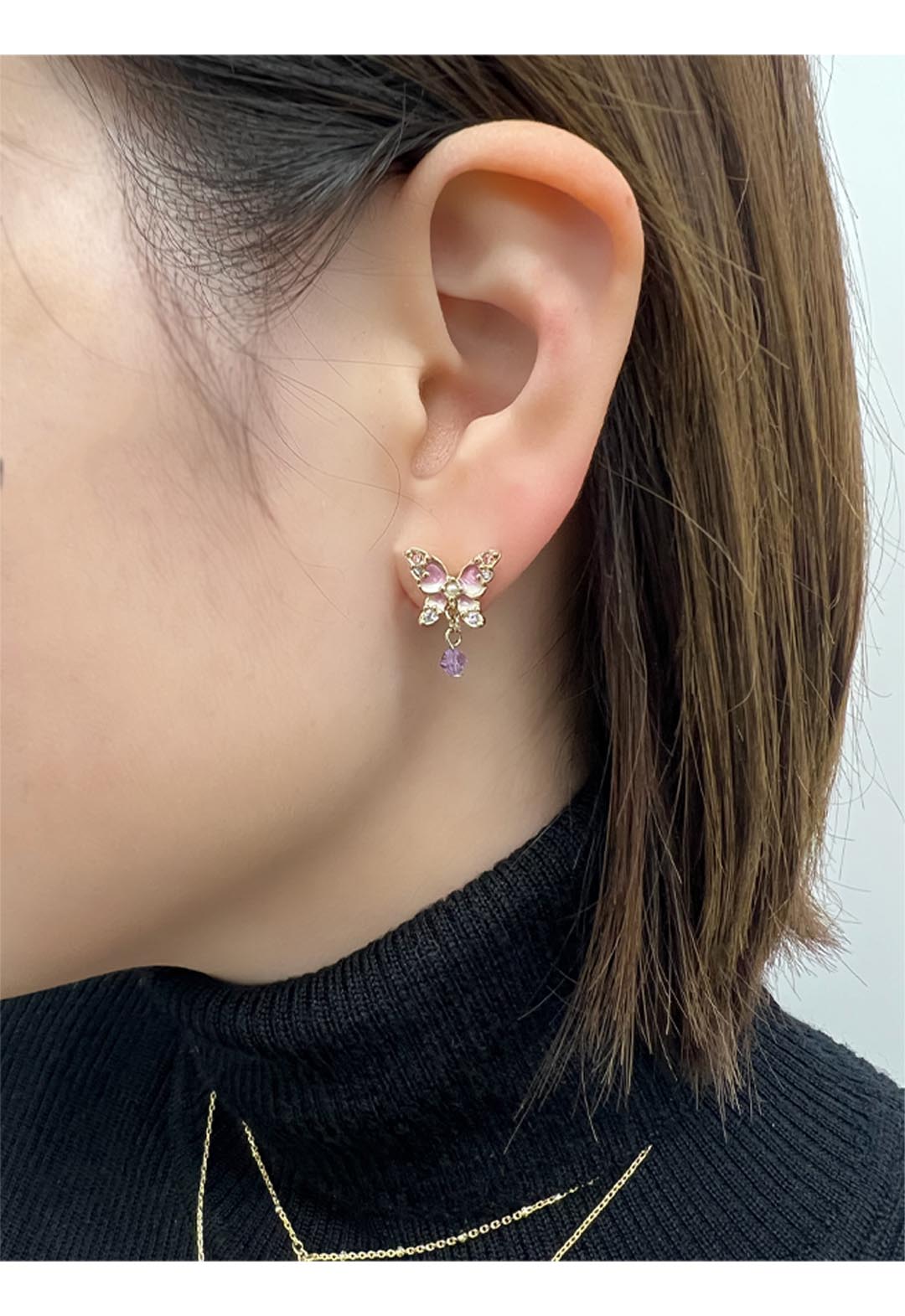 蝶モチーフ イヤリング