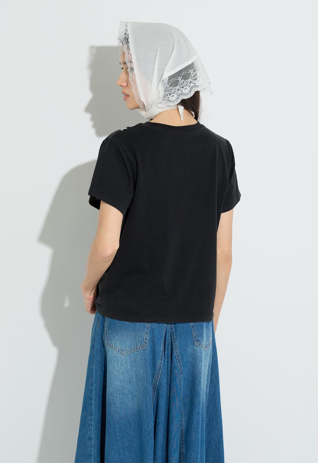 フェイクアクセサリープリントTシャツ