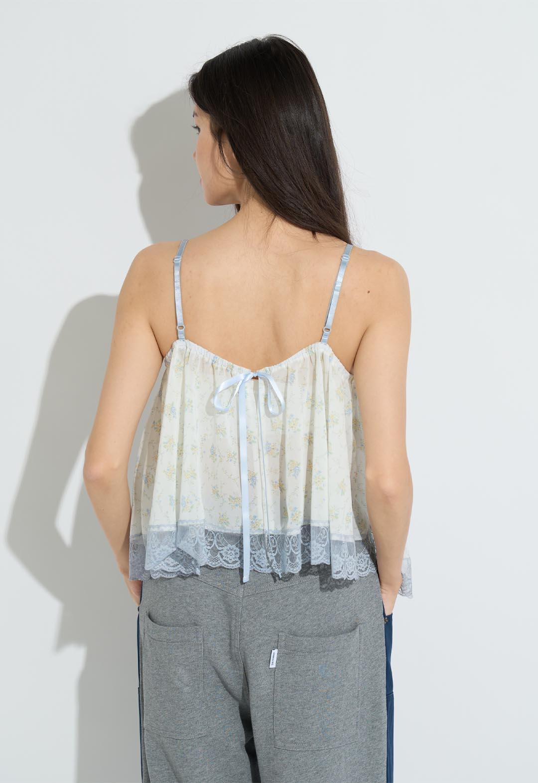 パネルレースキャミ