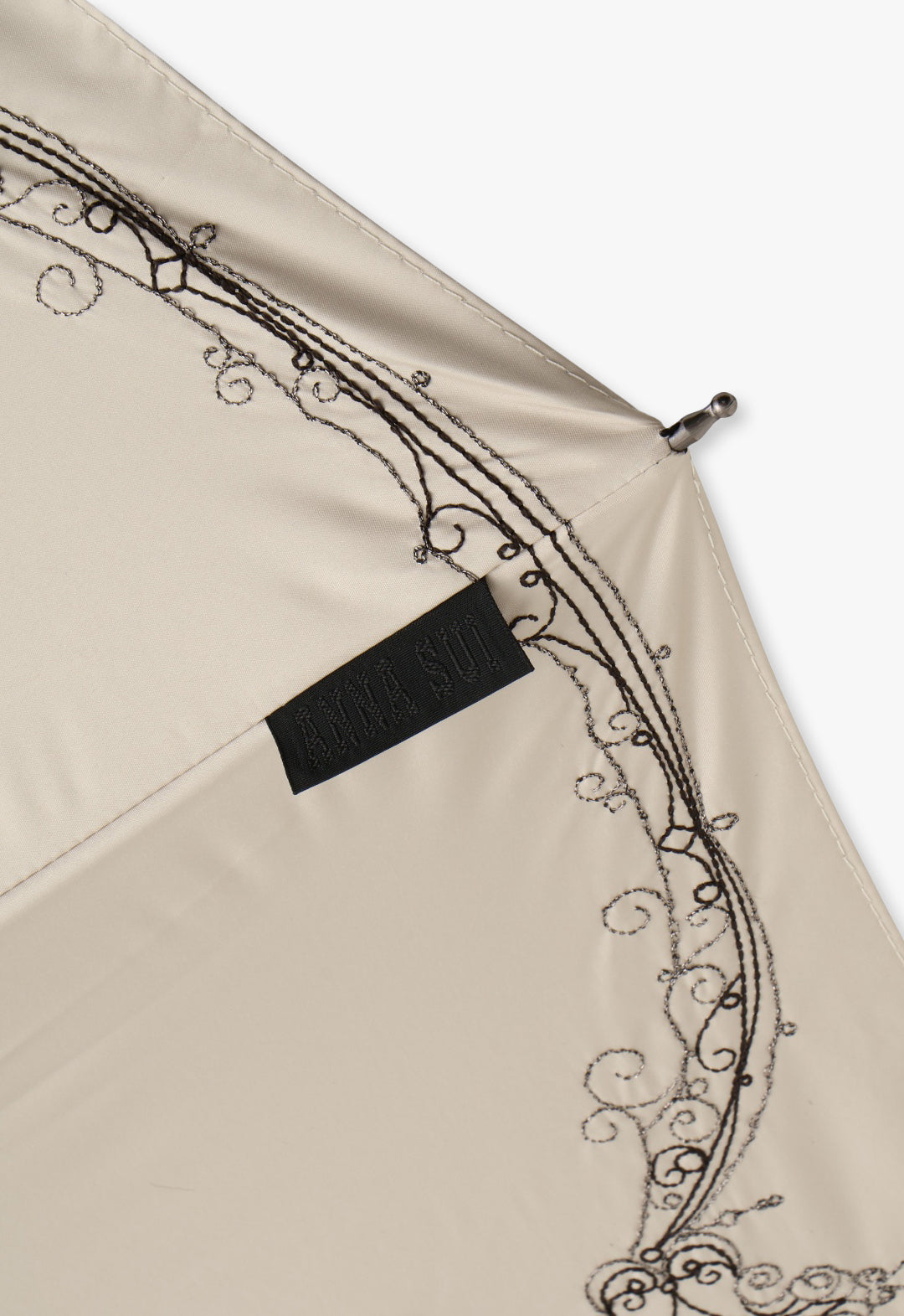 Butterfly Arch Glitter Embroidered Parasol for Sun and Rain (Single-Stage Short Slide Umbrella)
