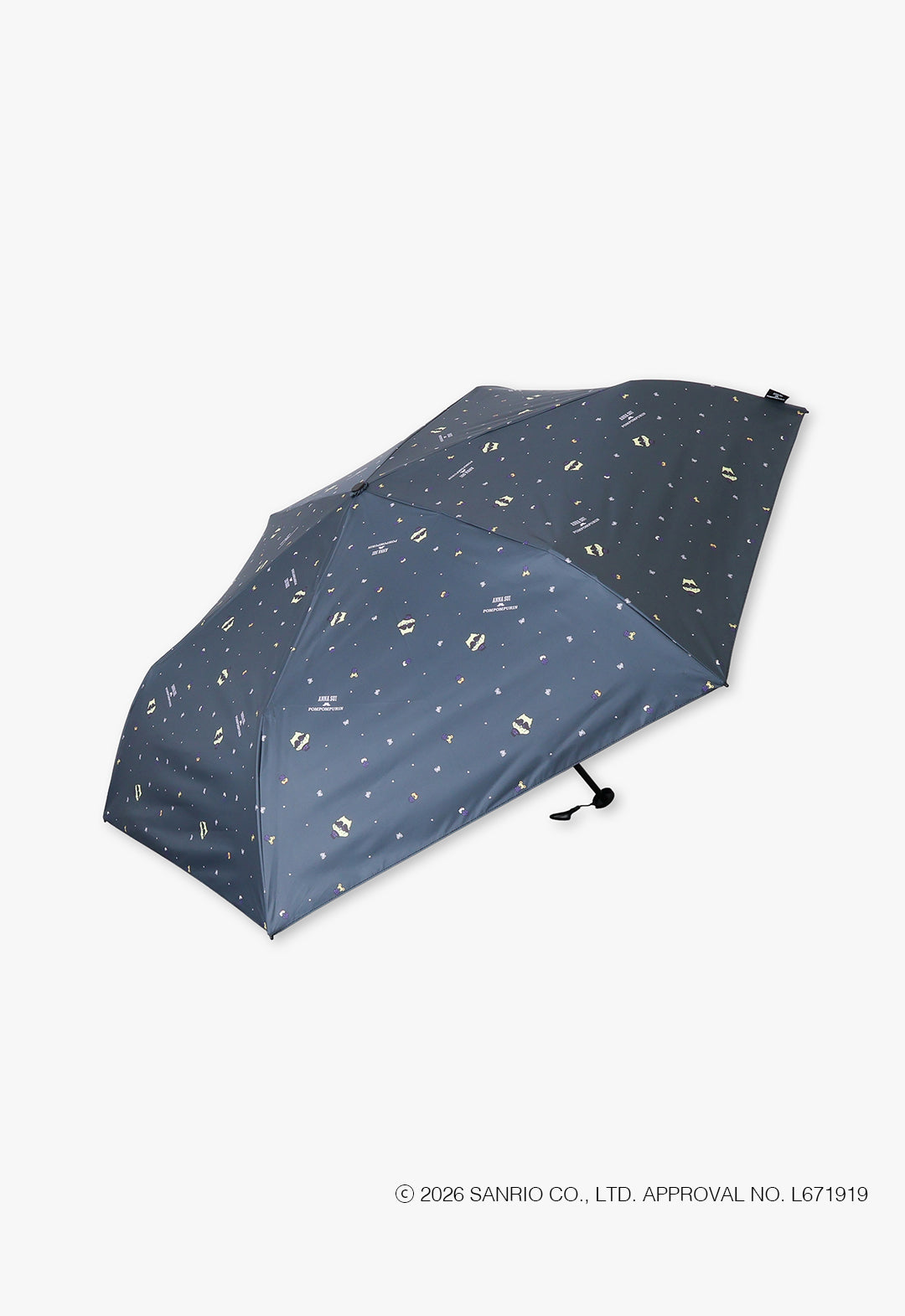 ANNA SUI x Pompompurin Folding umbrella for rain or shine (Pompompurin and friends)