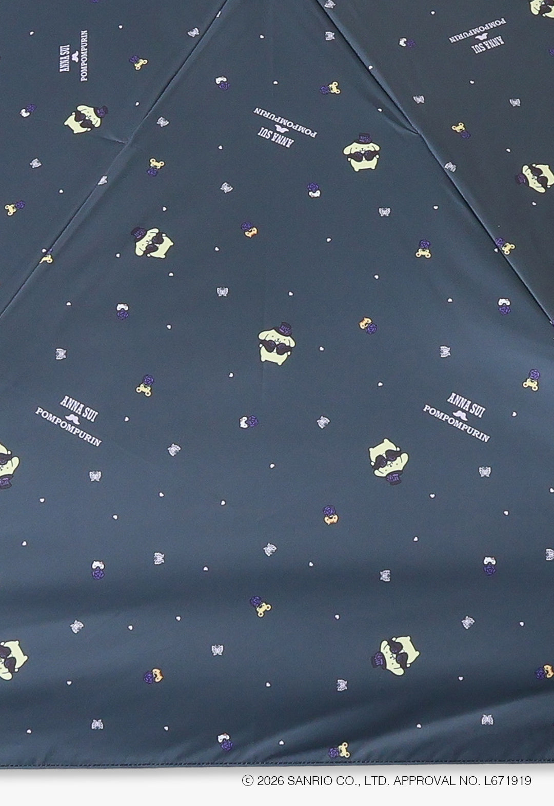 ANNA SUI x Pompompurin 風雨無阻的折疊傘(Pompompurin 和朋友們)