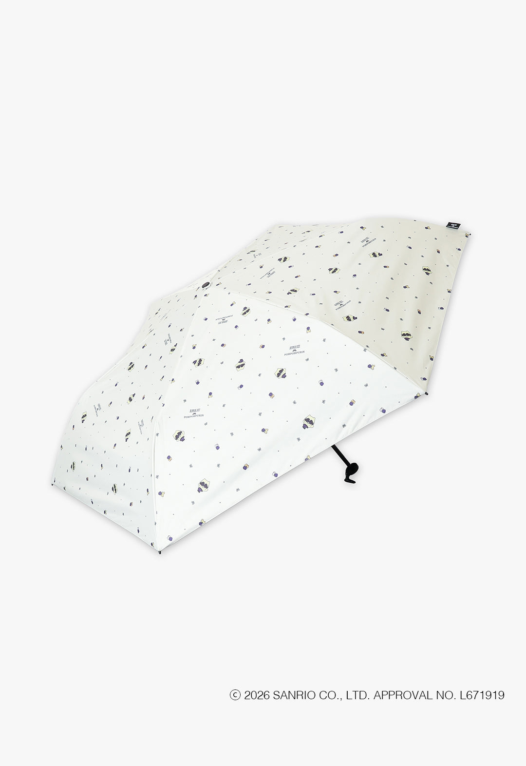ANNA SUI x Pompompurin Folding umbrella for rain or shine (Pompompurin and friends)