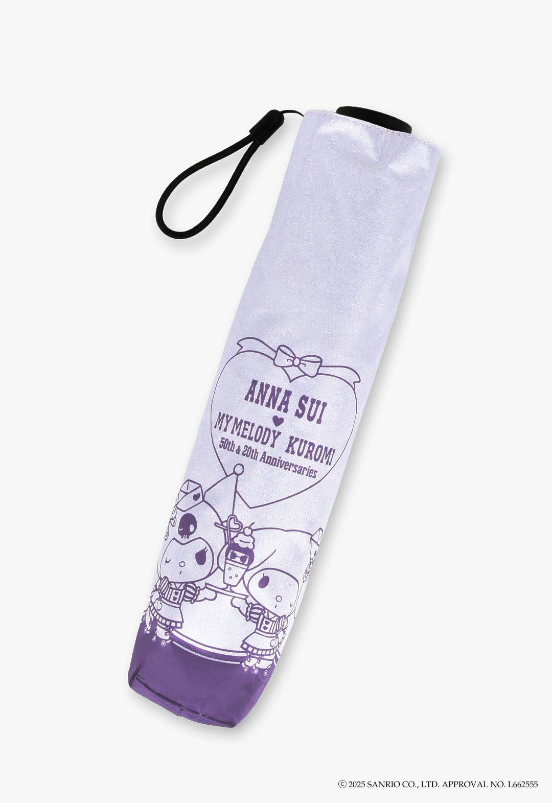 My Melody & Kuromi Folding Umbrella for Sun and Rain Silhouette