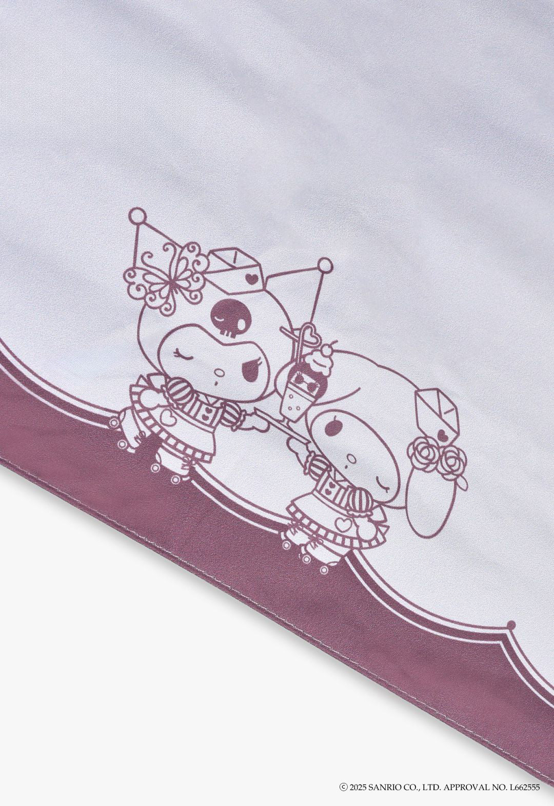 My Melody & Kuromi Folding Umbrella for Sun and Rain Silhouette