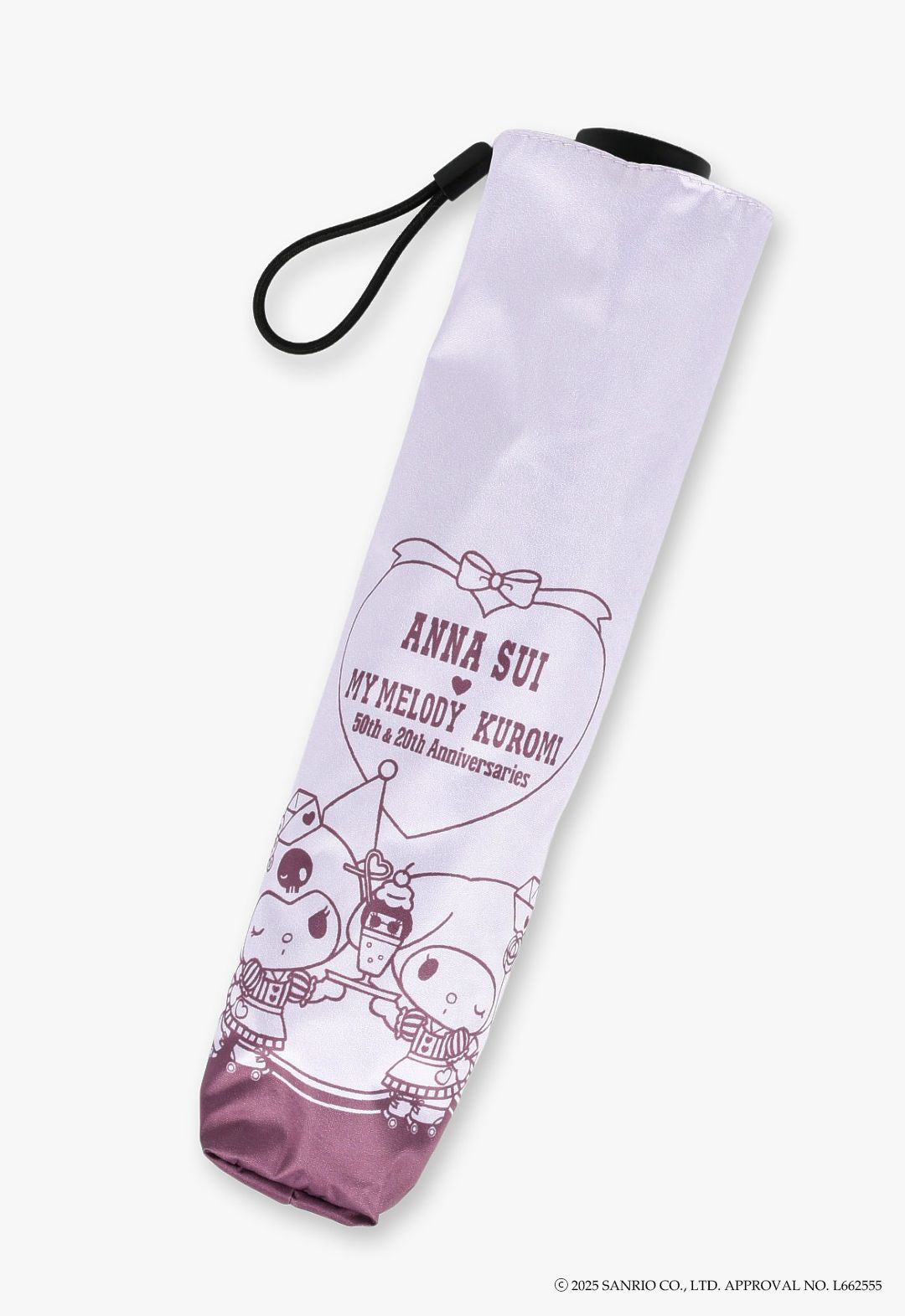 My Melody & Kuromi Folding Umbrella for Sun and Rain Silhouette