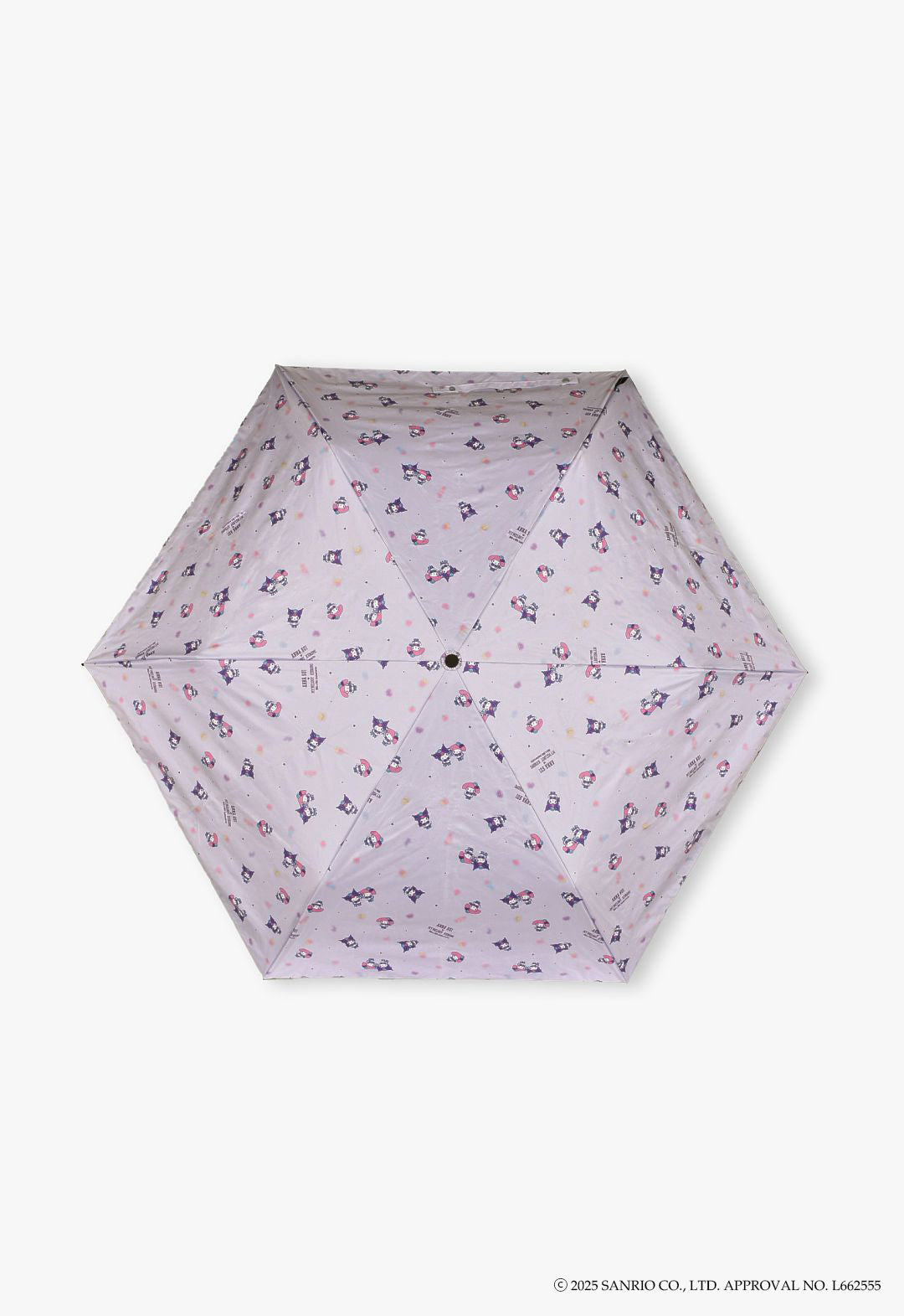 My Melody & Kuromi Folding Umbrella for Sun and Rain, All-Over Pattern