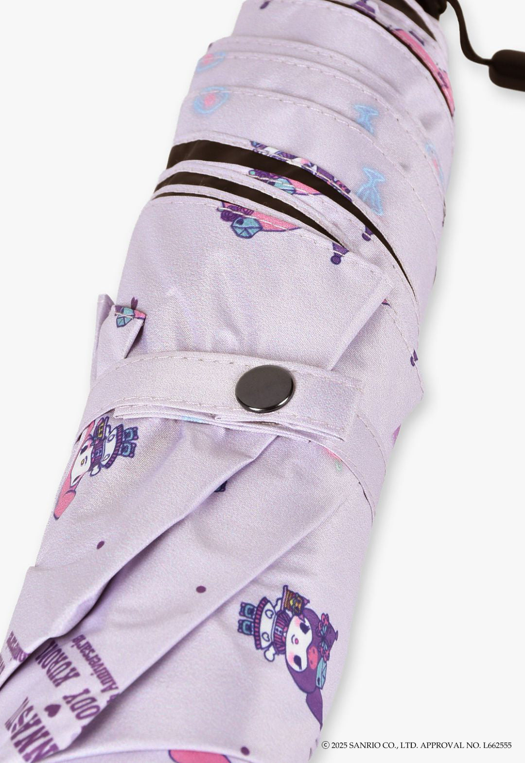 My Melody & Kuromi Folding Umbrella for Sun and Rain, All-Over Pattern