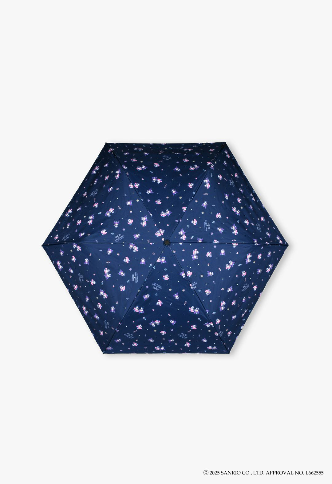 My Melody & Kuromi Folding Umbrella for Sun and Rain, All-Over Pattern