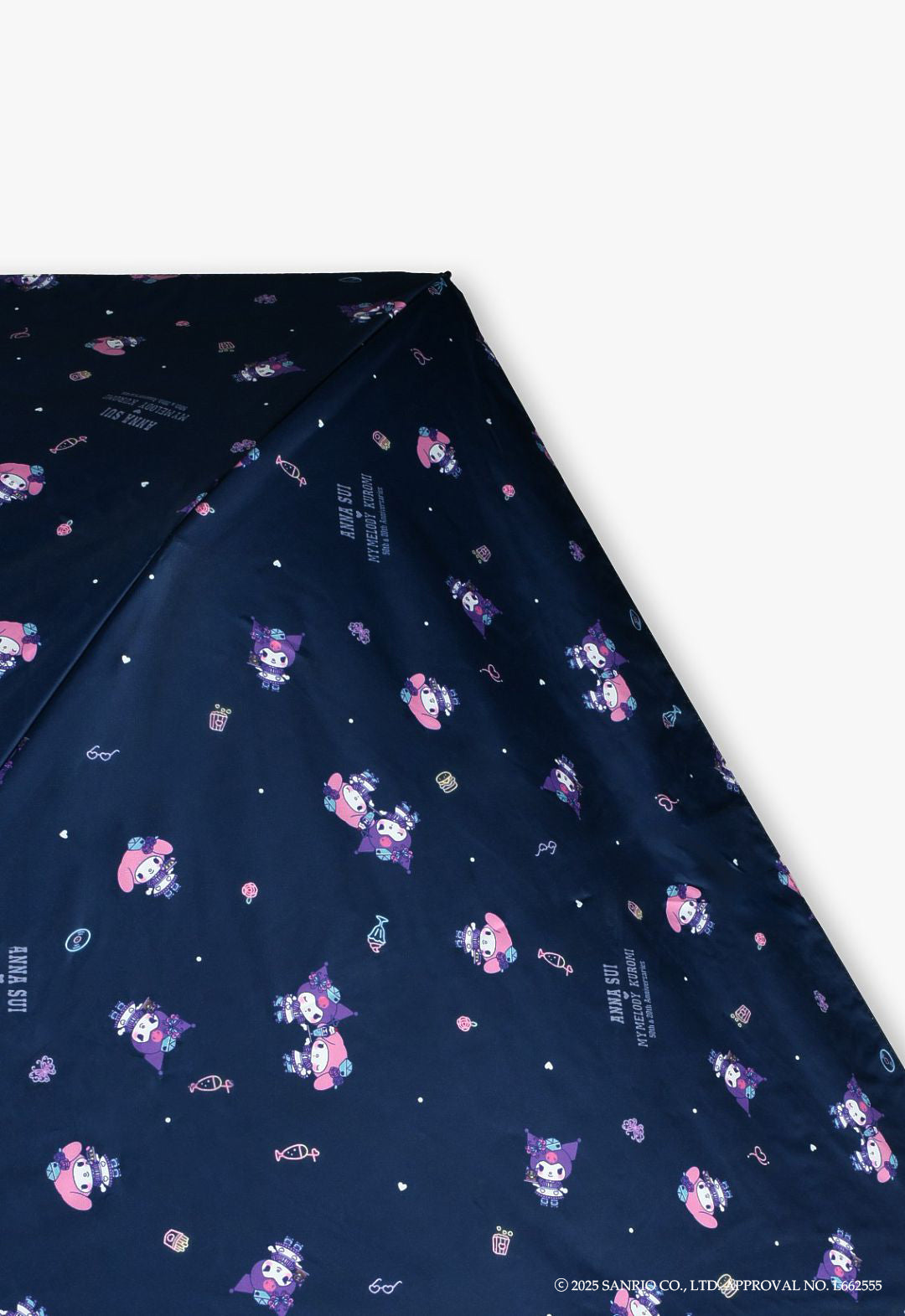 My Melody & Kuromi Folding Umbrella for Sun and Rain, All-Over Pattern