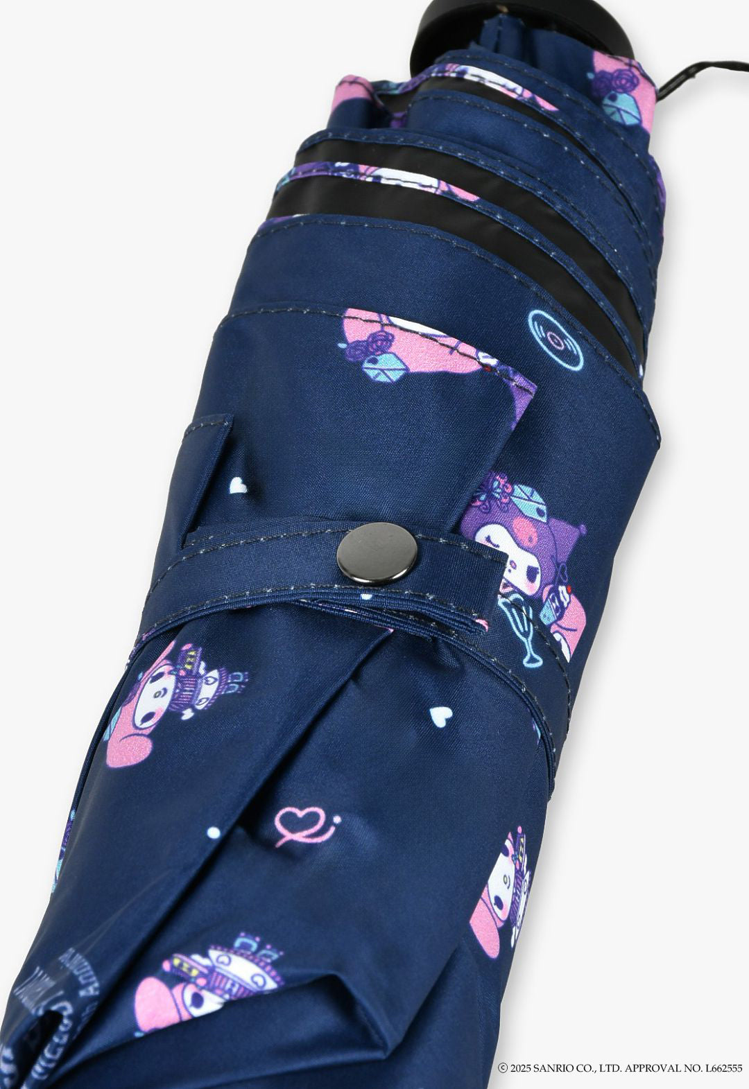 My Melody & Kuromi Folding Umbrella for Sun and Rain, All-Over Pattern