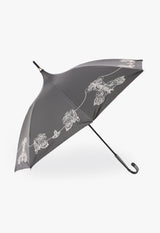 レース風刺繍 晴雨兼用傘 (ショート傘)