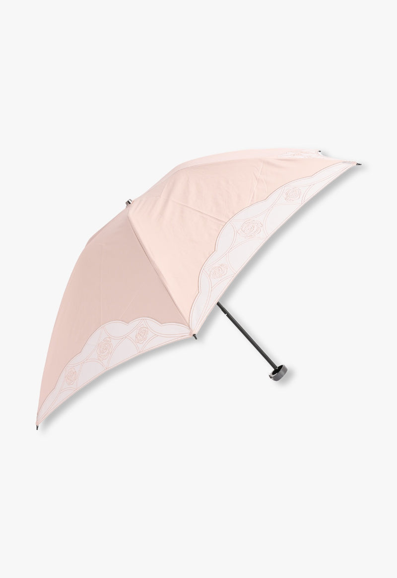 薔薇オーガンジー 晴雨兼用傘（ミニクイックオープン傘）