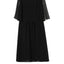 Front opening back pleated dress
