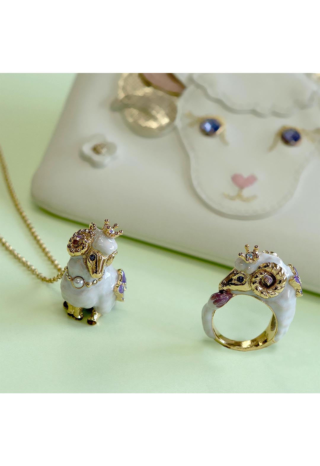 Zodiac Sheep Motif Necklace